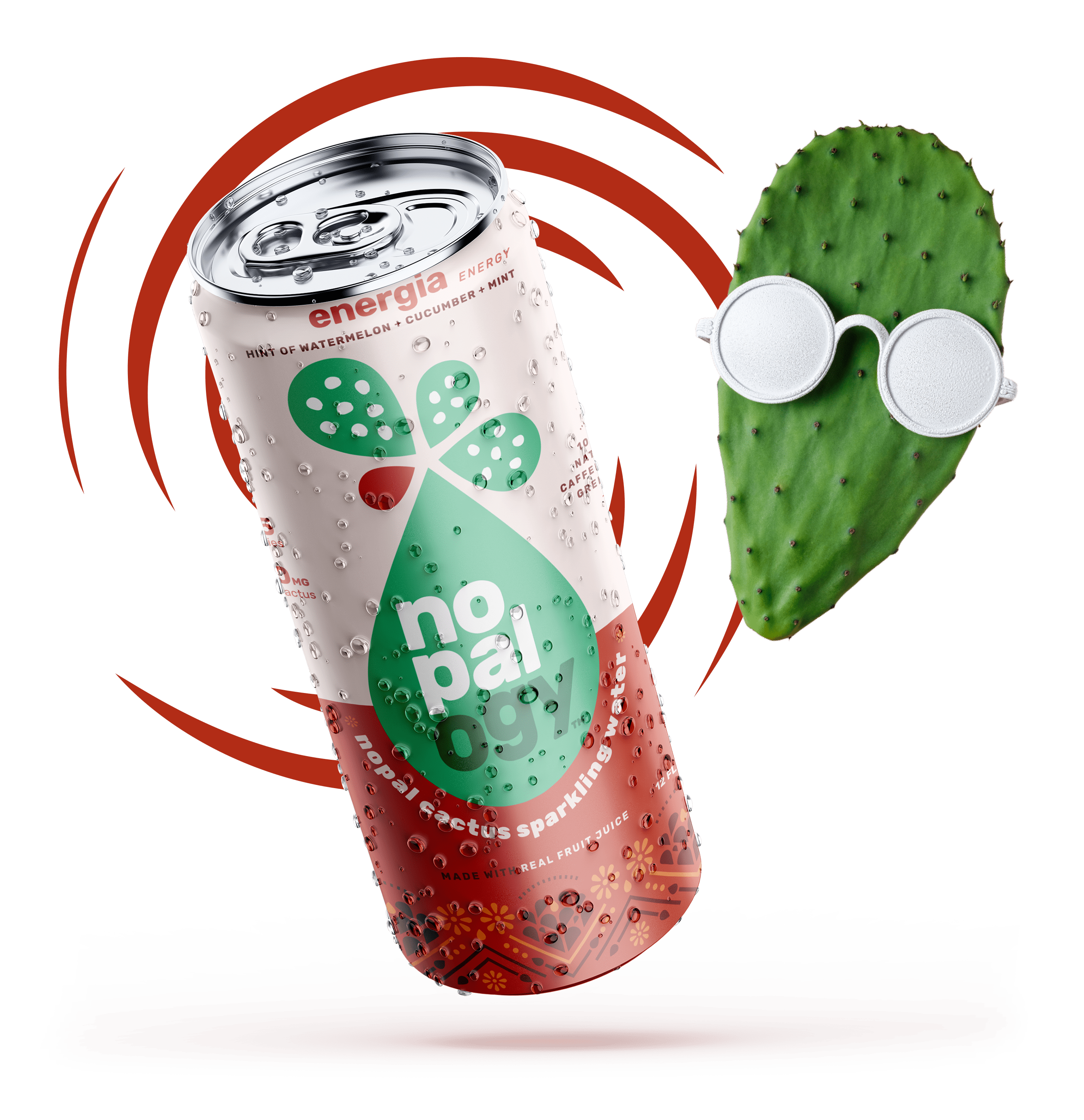 Energa Sparkling Cactus Water  Nopalogy Sparking Cactus Water